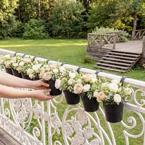 Hanging Flower Pots (Black(5in))