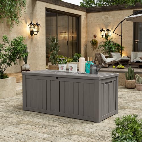 Outdoor Storage Box (Grey / 160 Gallon)