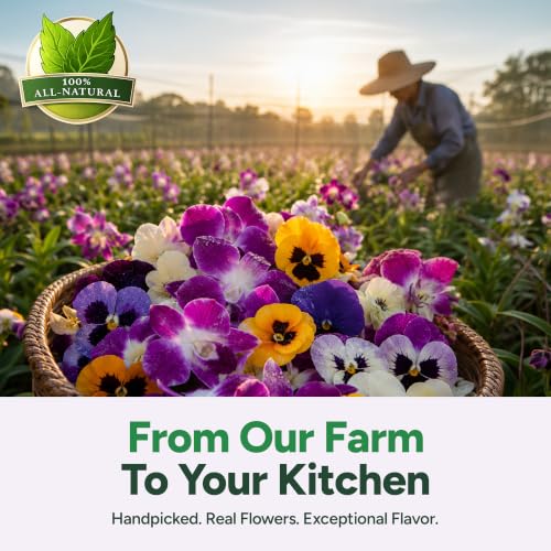 Pansy & Orchids Edible Flowers (25 Pieces)