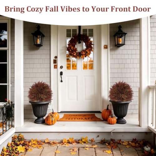 24" Artificial Outdoor Fall Plants (Green Red)