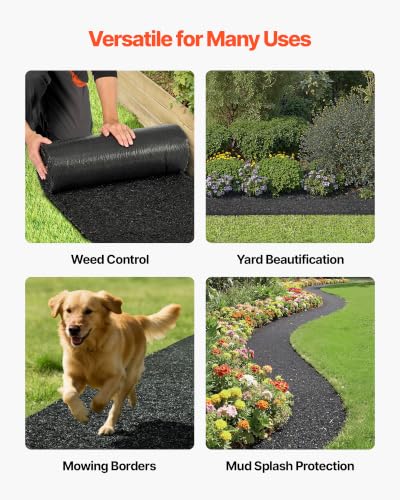 Rubber Mulch Mat Roll (96 x 24 in)