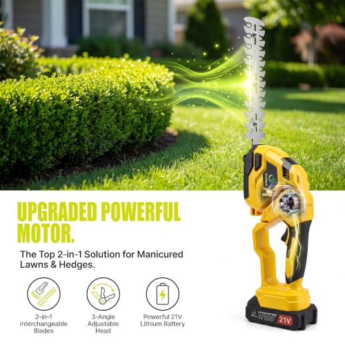 Cordless Hedge Trimmer (Yellow)