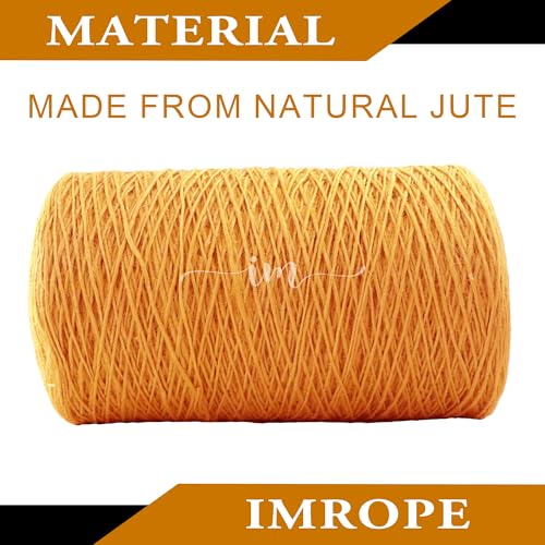 1mm x 3000 Feet Orange Jute Rope (3000 Foot)