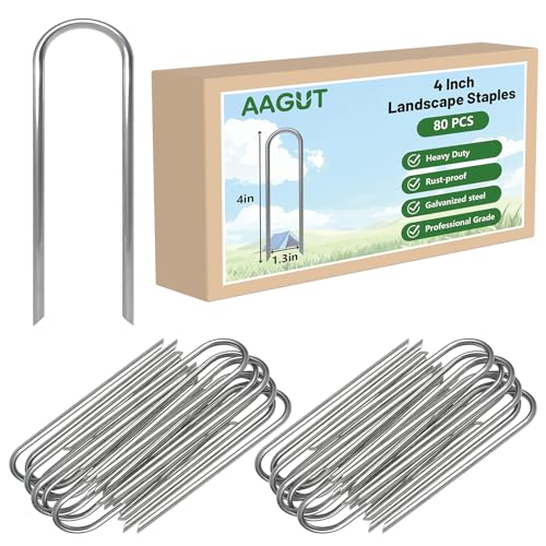 U Shaped Garden Stakes 4 Inch (4" x 80 Pcs)