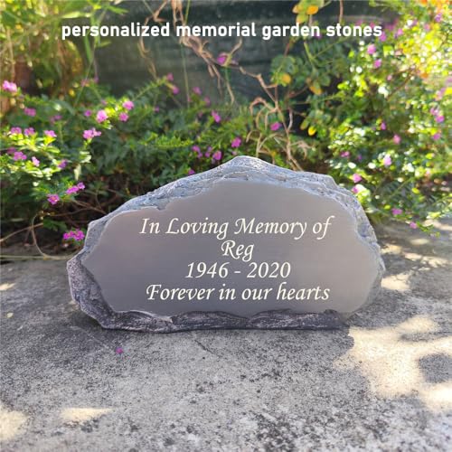 Personalized Garden Stones in Memory of Loved Ones (12 Ounce)