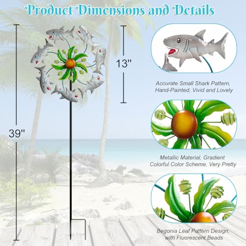 Shark Outdoor Wind Spinners (White)