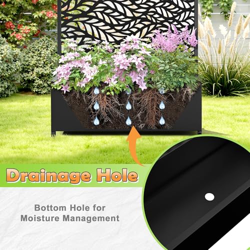 Metal Raised Garden Bed (Black-spring / 71" x 35" x 16")