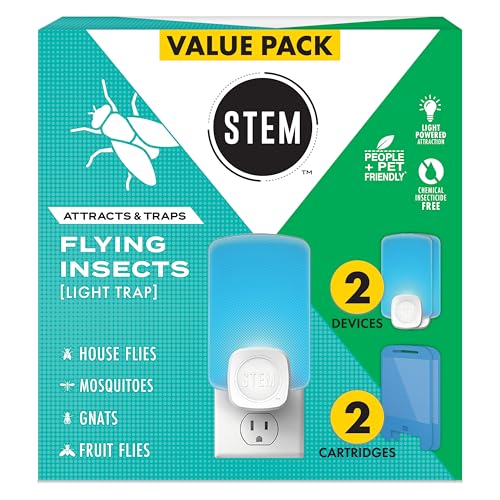 Flying Insect Indoor Trap (2 Devices + 2 Cartridges)