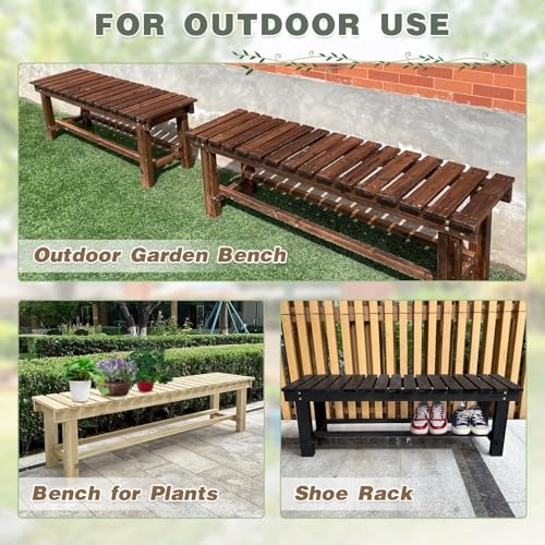 Outdoor Garden Wood Bench