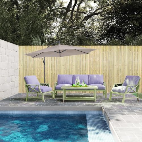 Bamboo Slat Fence 57in H x 13ft L (4.8 ft H x 13 ft L)