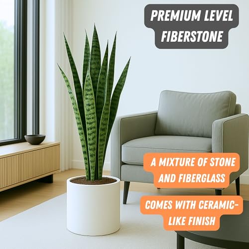 Large Planter for Indoor or Outdoor (Matte White / 12 Inch)