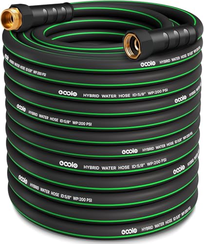 Heavy Duty Garden Hose 100ft (Black+Green / 100ft)