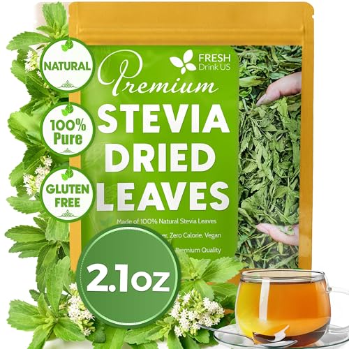 Premium 2.1 oz Natural Stevia Leaves (2.1 Ounce (Pack of 1))