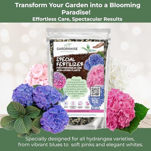 Slow Release Hydrangea Fertilizer with Iron & Sulfur (64 Ounce)