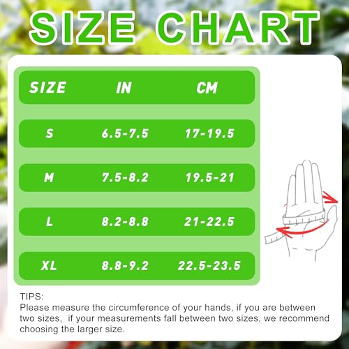Men Leather Gardening Gloves (Green (6 Pairs) / Small)