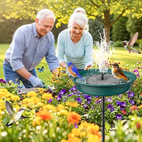 Bird Baths for Outdoors (Green-2)