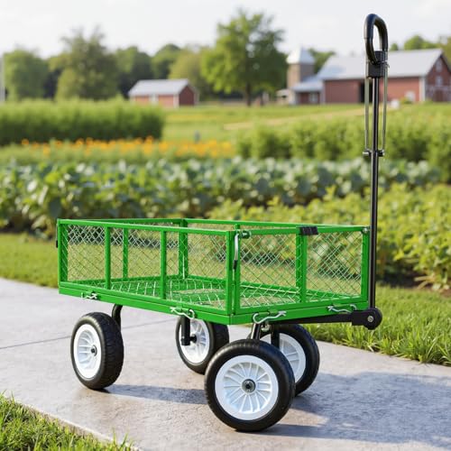 900 LBS Steel Garden Cart (Green)
