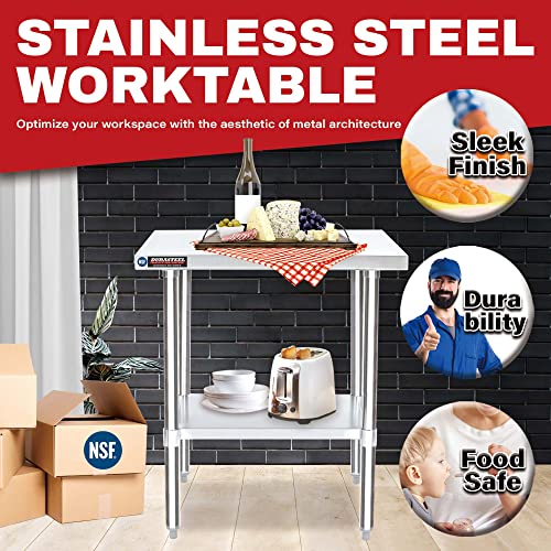30x30 Stainless Steel Work Table