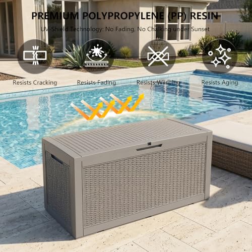 Outdoor Storage Box (Grey / 110 Gallon 3.0)