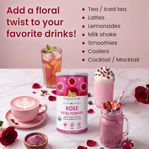Rose Petals Powder (7 Ounce (Pack of 1))