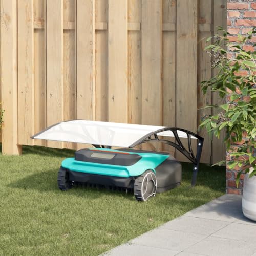 Robot Mower Garage Black 31.5x39.8x18.1