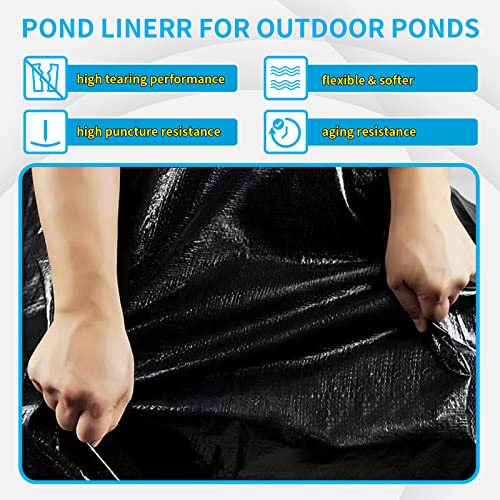30X35FT Reinforced PE Pond Liner for KOI (30X35FT)