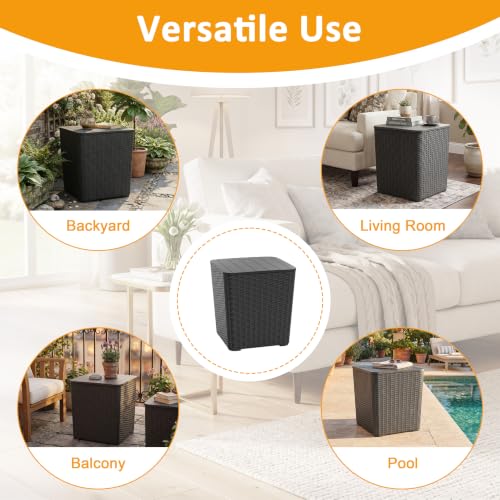 20 Gallon Outdoor Storage Deck Box (Black / 20 Gallon)