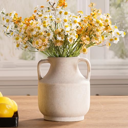 Ceramic Flower Vase with Handles