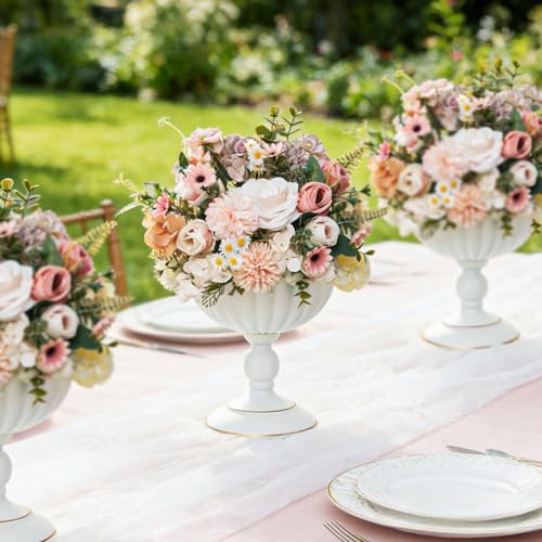 White Urn Vase for Centrepieces (White)