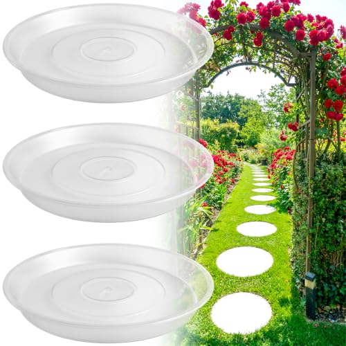 3PCS Round Stepping Stone Mold (12.6"/3PCS / Transparent)