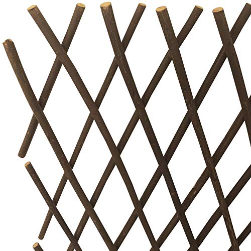 Natural Lattice Willow Trellis Fence for Climbing Plants (4 Count)