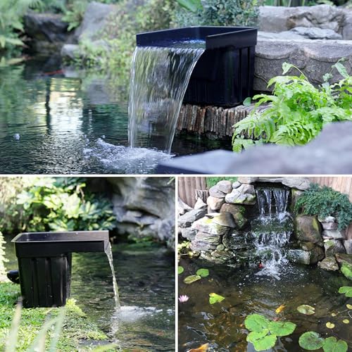 Pond Waterfall Spillway Kit for Ponds Streams up to 3 (Up to 3000 Gallons)