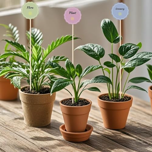46 PCS Bamboo Plant Stakes 14 Inch (14 Inch)
