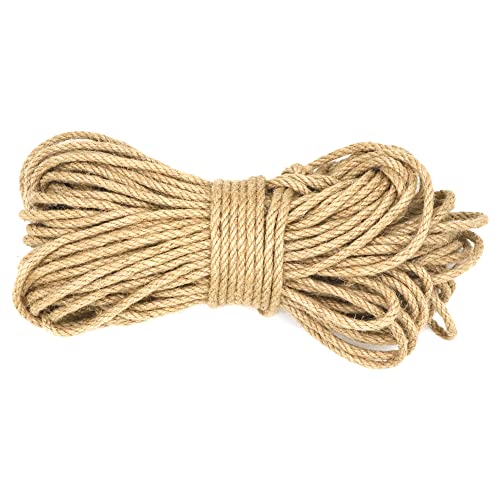 6mm x 300 Feet Natural Jute Rope (Natural Jute / 6mm x 300 Ft)