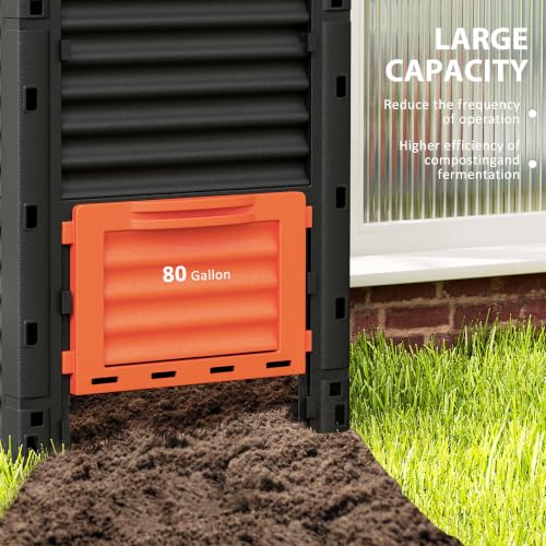 Garden Compost Bin (Orange)