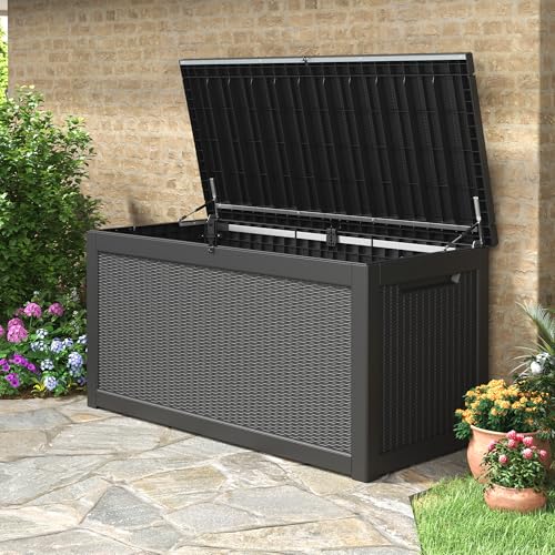 Outdoor Storage Box (Black / 330 Gallon)