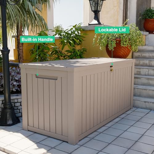 200 Gallon Outdoor Storage Box Waterproof (Grey / 200 Gallon)