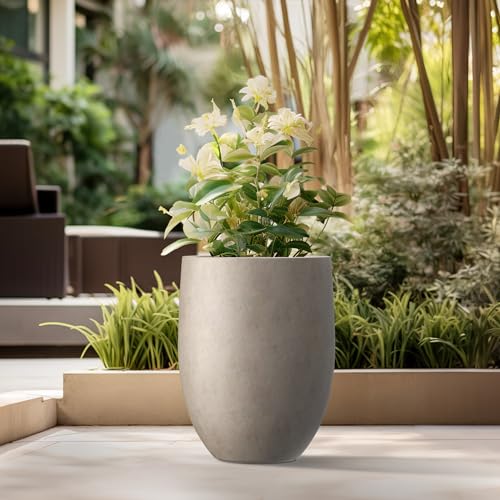 21.7" Tall Concrete Planter