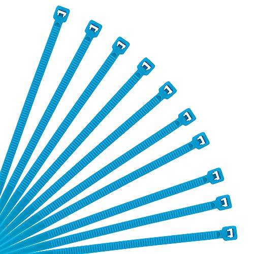 Nylon Cable Zip Ties Self Locking Plastic Wire Ties with 40 Lbs Tensile Strength for Indoor and Outdoor 12 Inch 500 Pack Blue (500 Count)