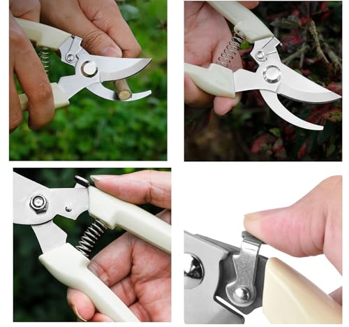 Garden Flower Shears Pruning Shears 6.9 inches Scissors Heavy Duty Plant Scissors for Cutting Flowers