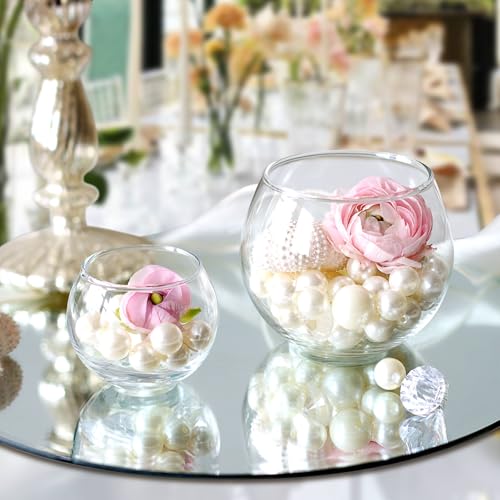 24 Pack Glass Bubble Vases (24 Count)
