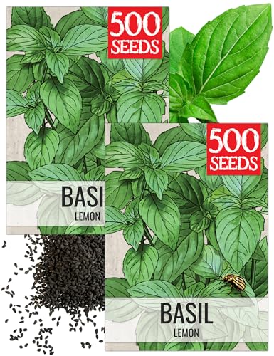 Herb Seeds to Plant Lemon Basil (2 Packs)