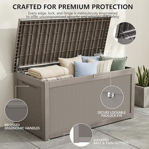 Outdoor Storage Box (Grey / 320 Gallon 3.0 Max)