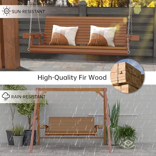 Wooden Outdoor Porch Swings