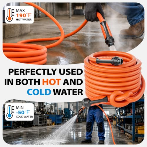 Heavy Duty Garden Hose 25ft x 5 (5/8" Male to Female / 25FT)