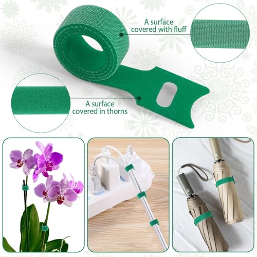 100 Pcs Christmas Garland Ties 7.87Inch Adjustable Garland Twist Ties Green (100 Count)