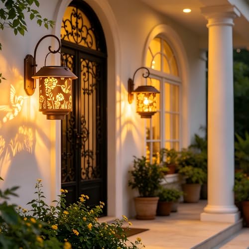 Solar Lantern Lights Outdoor Hanging Garden Light Decor Gifts Hummingbird (Hummingbird-01)