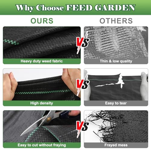 4FT x 100FT Landscape Fabric Weed Barrier Fabric (2 Count)