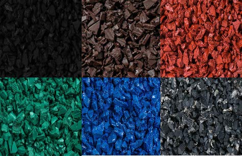 Rubber Mulch Nuggets Protective Flooring for Playgrounds (32000 Ounce)