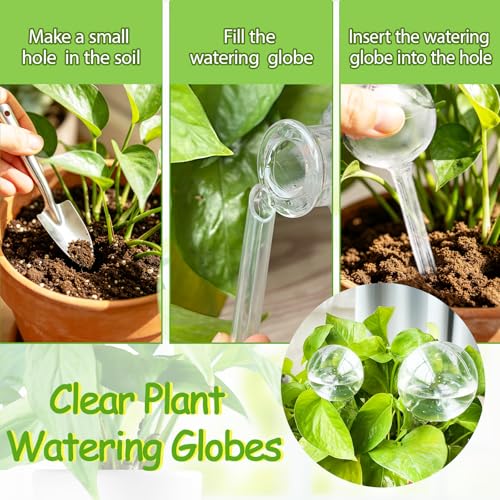 24 Pcs Plant Watering Globes (5 Large+5 Medium+14 Small)